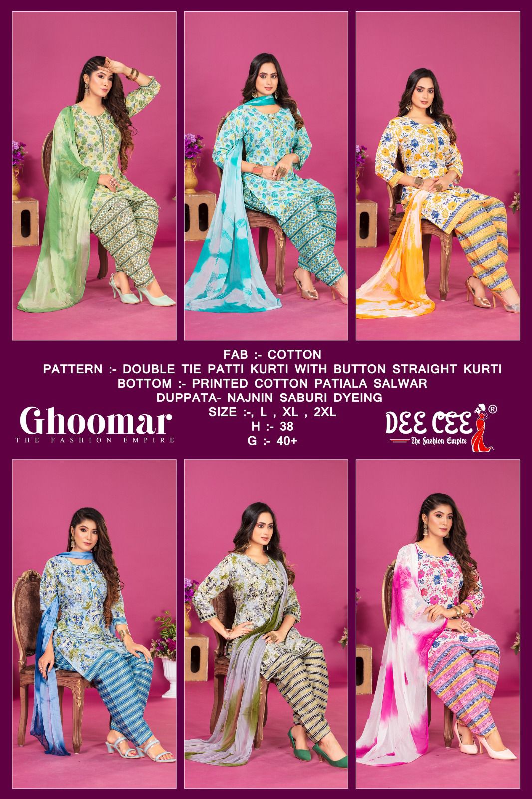 Ghoomar Vol 1 By Deecee Designer Printed Kurti Bottom With Dupatta Wholesale Market In Surat 
